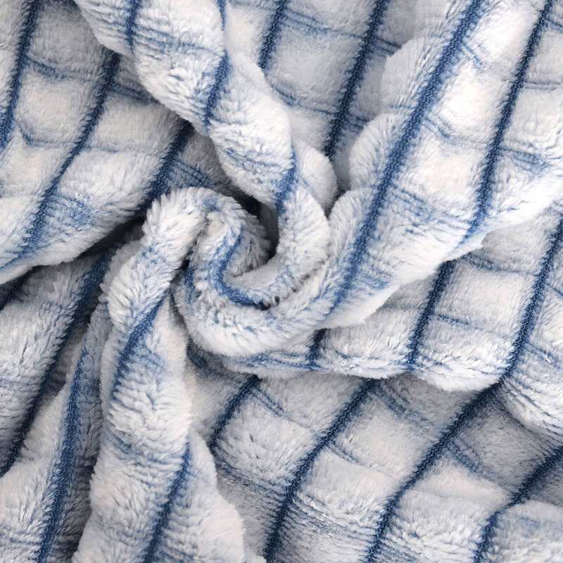 Flannel Sofa Throw Blanket - Double-Sided Microfibre Polyester