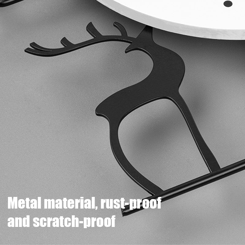 Decorative Wall Clock - Iron Frame Silent Sweep