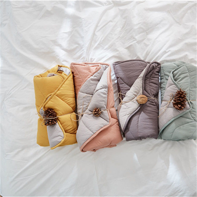 Cotton Leaf Play Mat - Quilted Organic Cotton with PP Filling