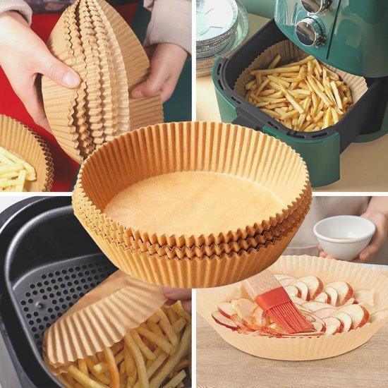 Paper Air Fryer Liners - Disposable 16 cm Basket Liners 100+ Pack