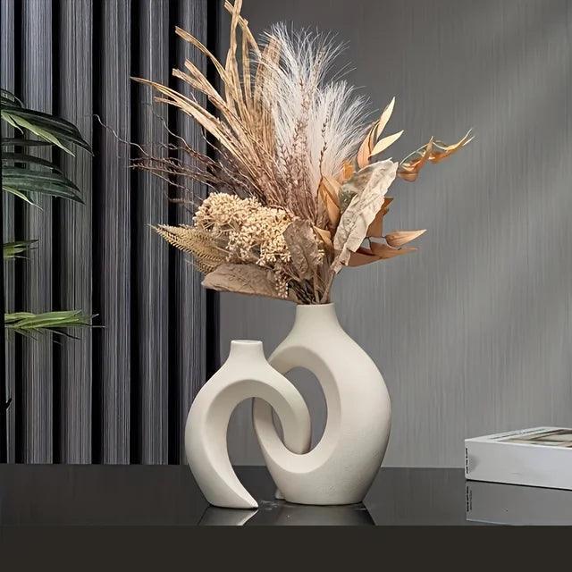 Ceramic Flower Vase - Minimalist Design