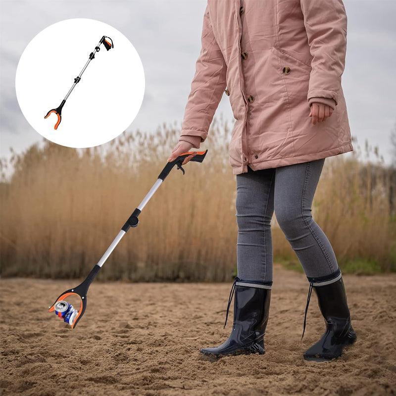 Foldable Reacher Grabber - 360° Rotating Jaw with Magnet
