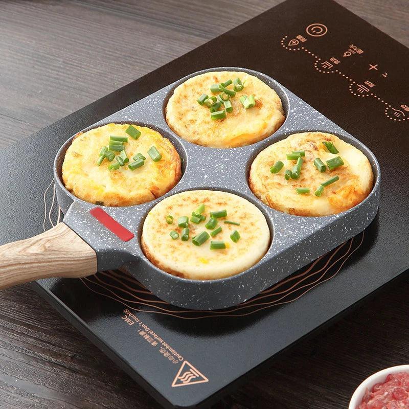 4-in-1 Non-Stick Frying Pan - Four-Compartment Breakfast Pan