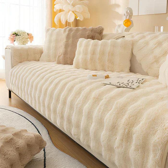 Plush Sofa Cover - Non-Slip Pet Protection