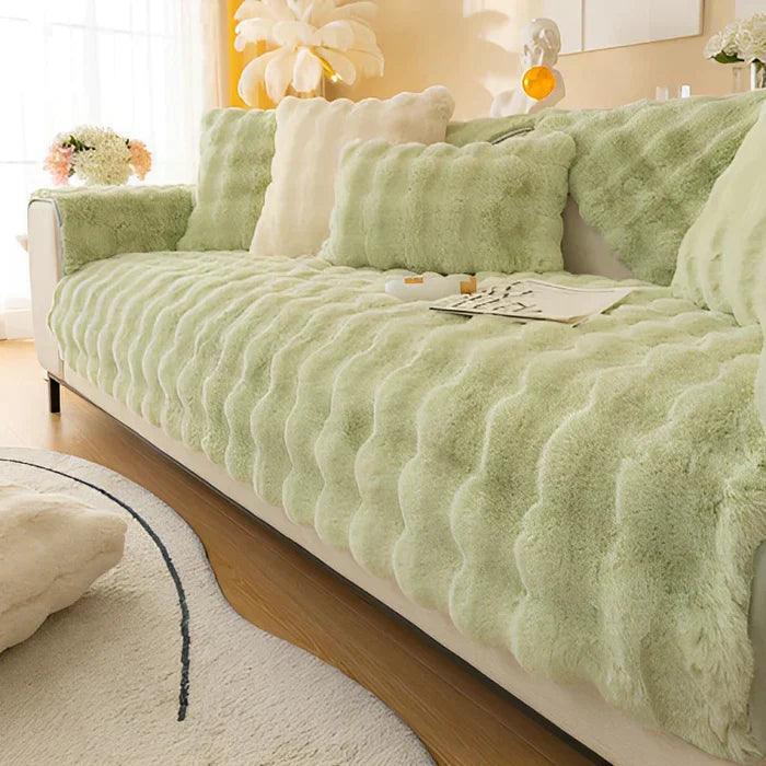 Plush Sofa Cover - Non-Slip Pet Protection